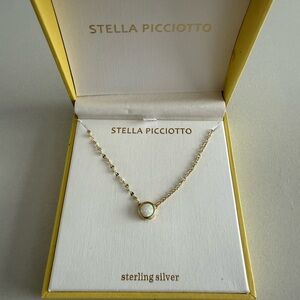 Stella Picciotto Opal Sterling Silver Necklace – 925 – With Box